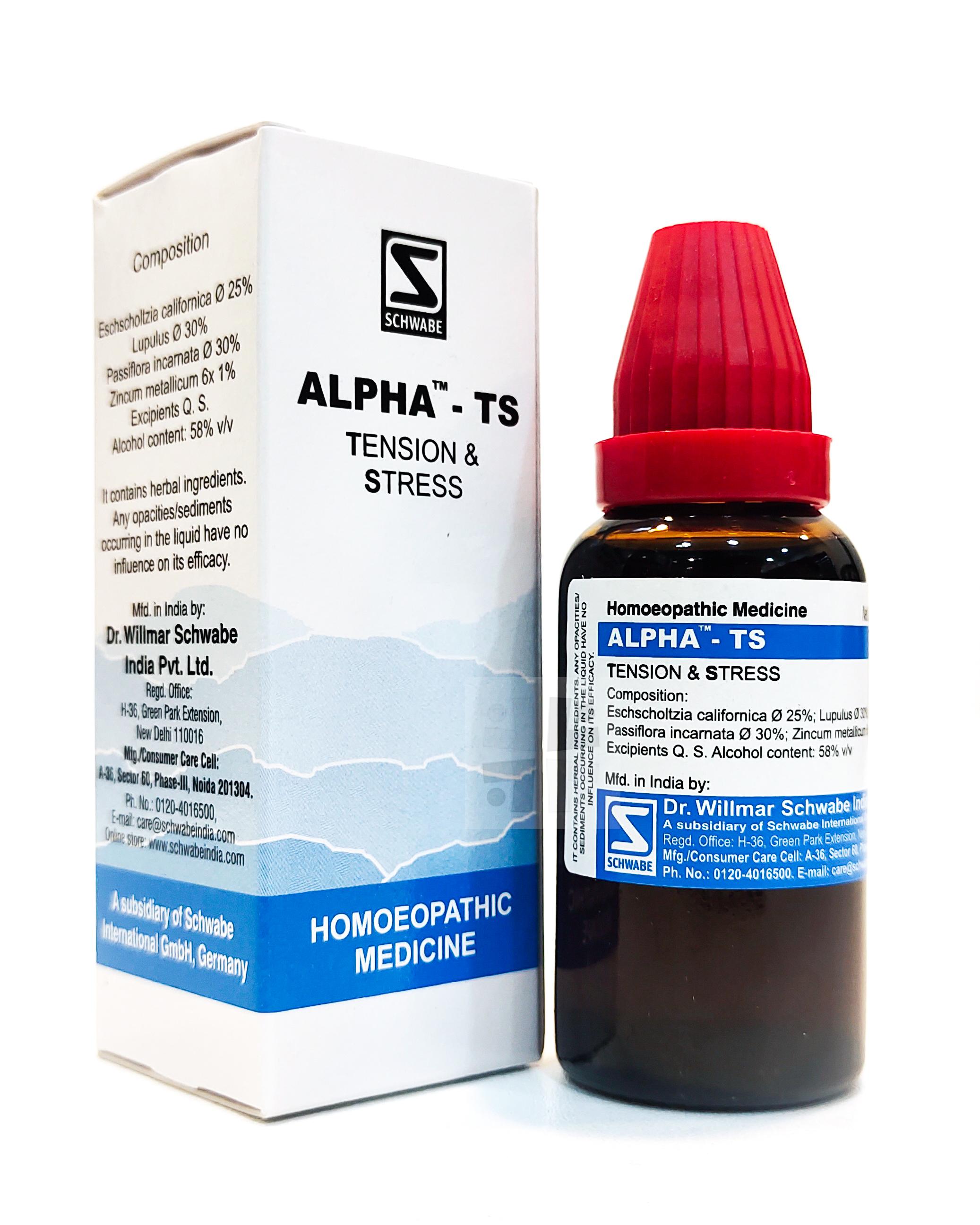 Schwabe India Alpha TS Tension & Stress Drops 30ml