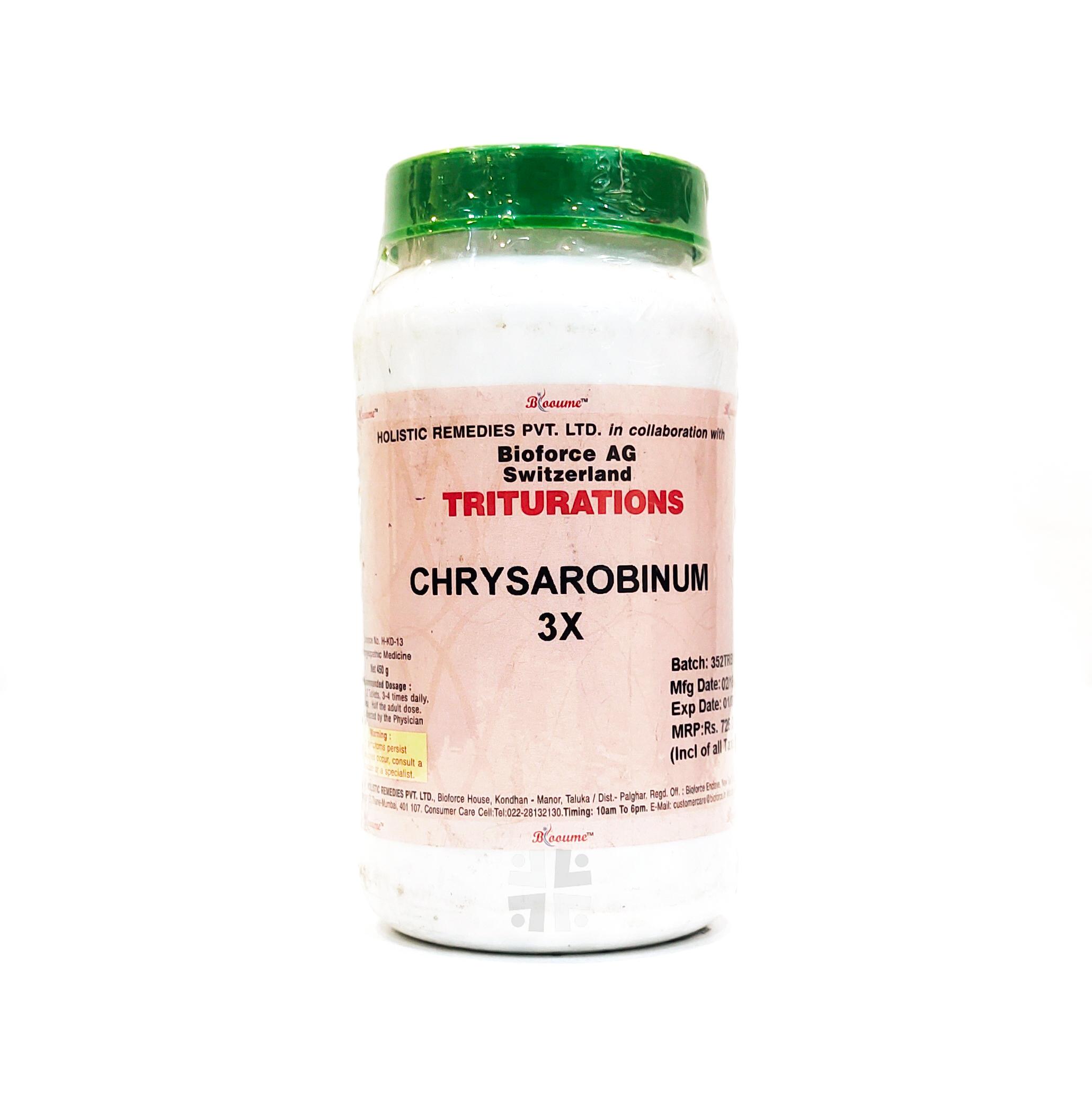 Bioforce Chrysarobinum 3X Tab 450gm