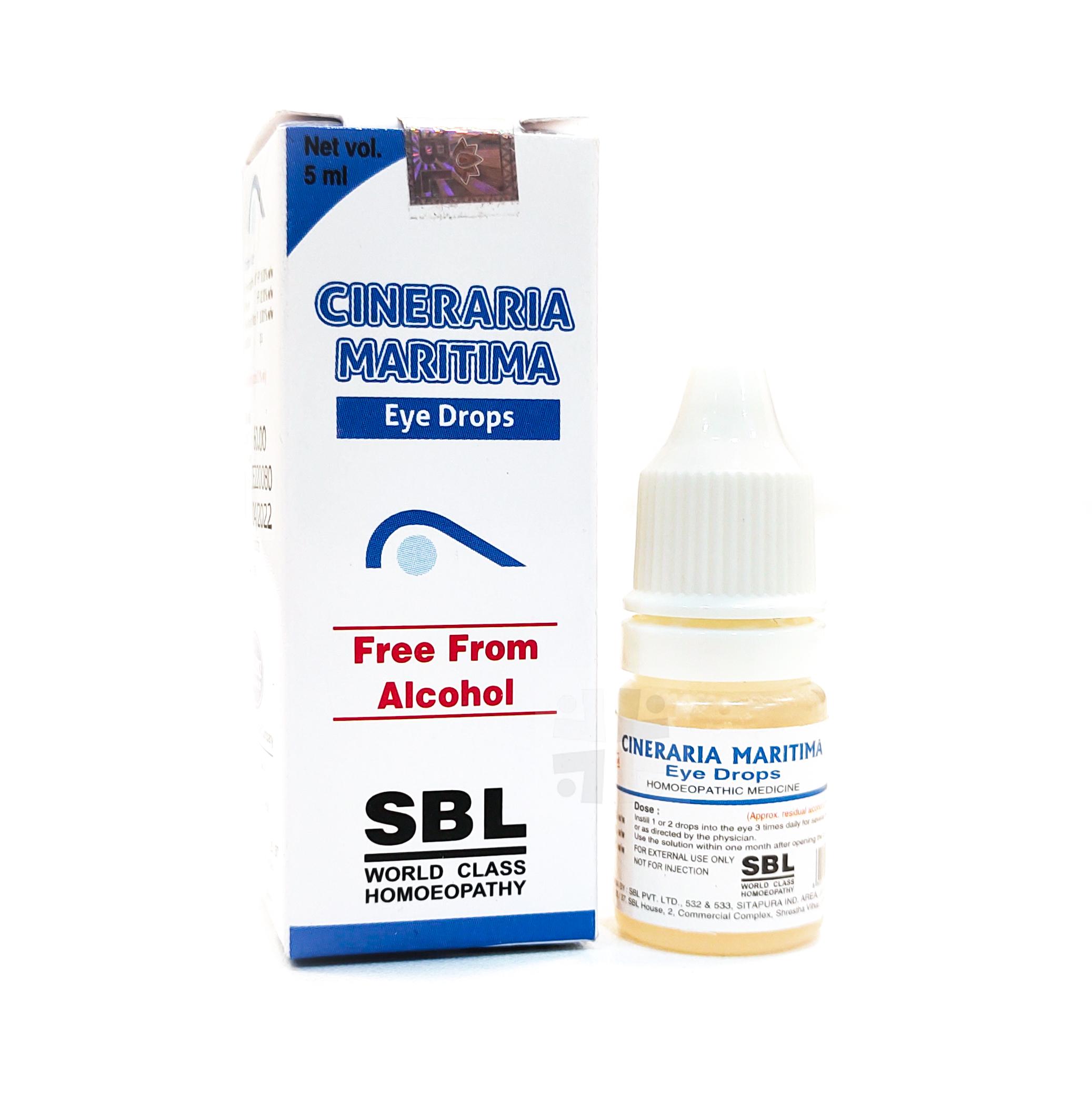 SBL Cineraria Maritima Alcohol Free Eye Drops 5ml