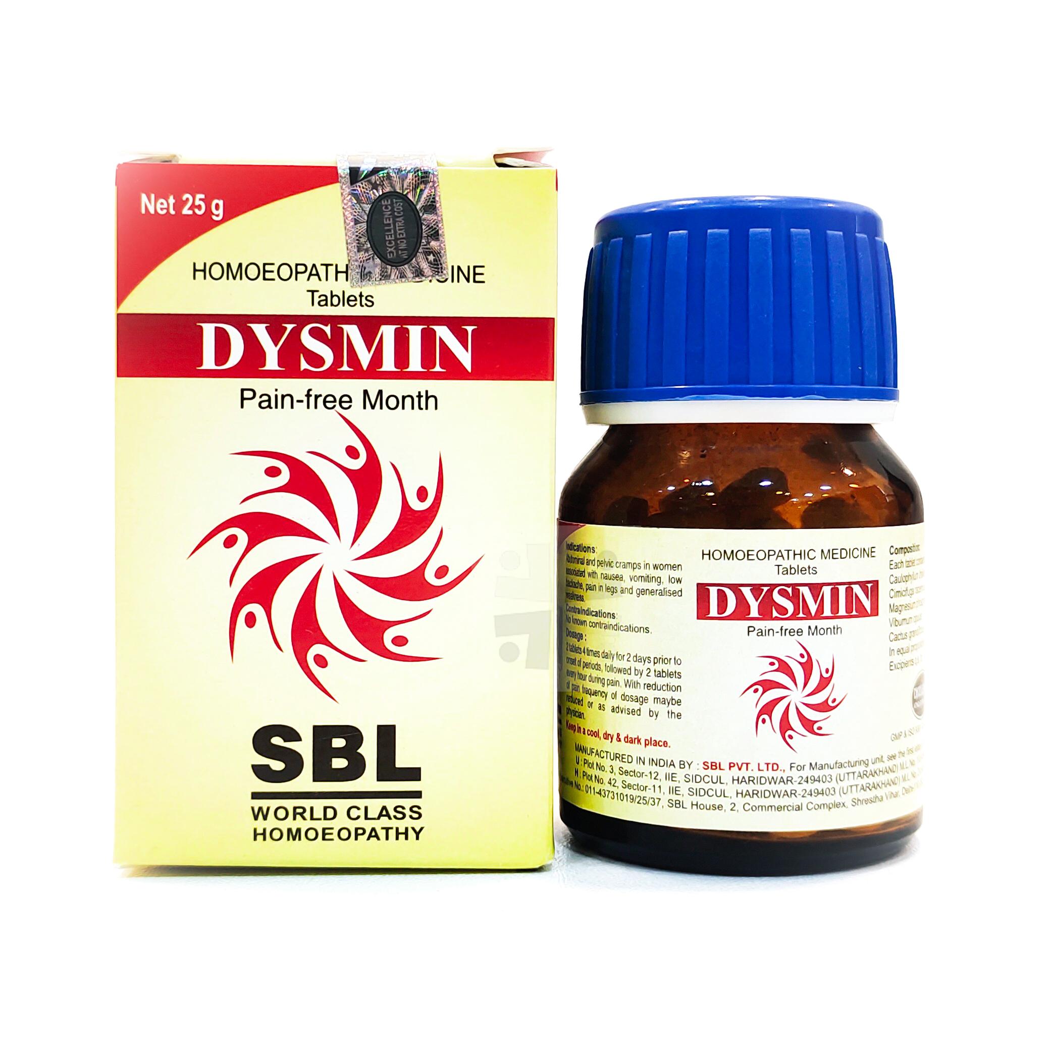 SBL Dysmin Tablets 25 gm