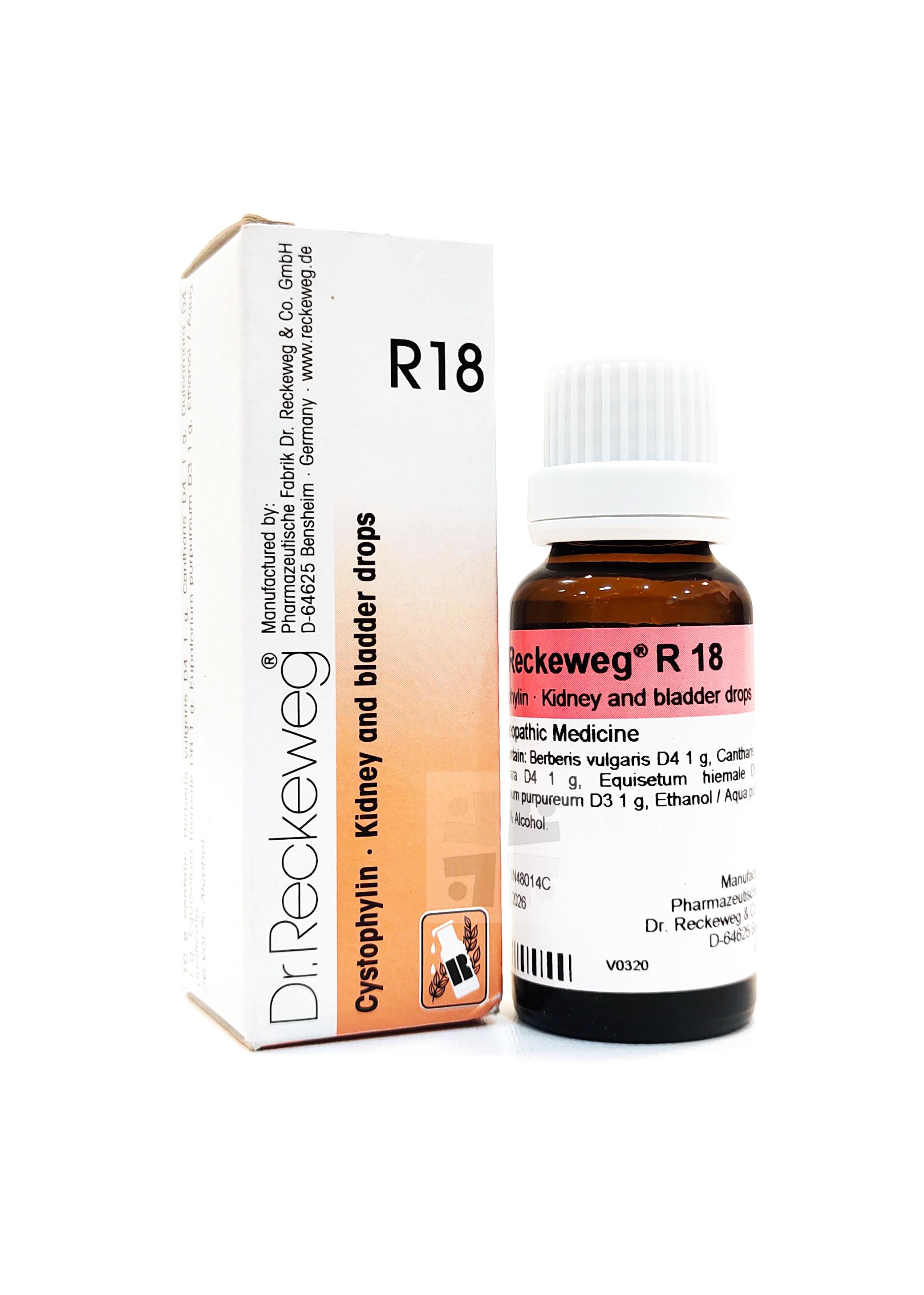 Reckeweg R18  Kidney and Bladder Drops 22ml