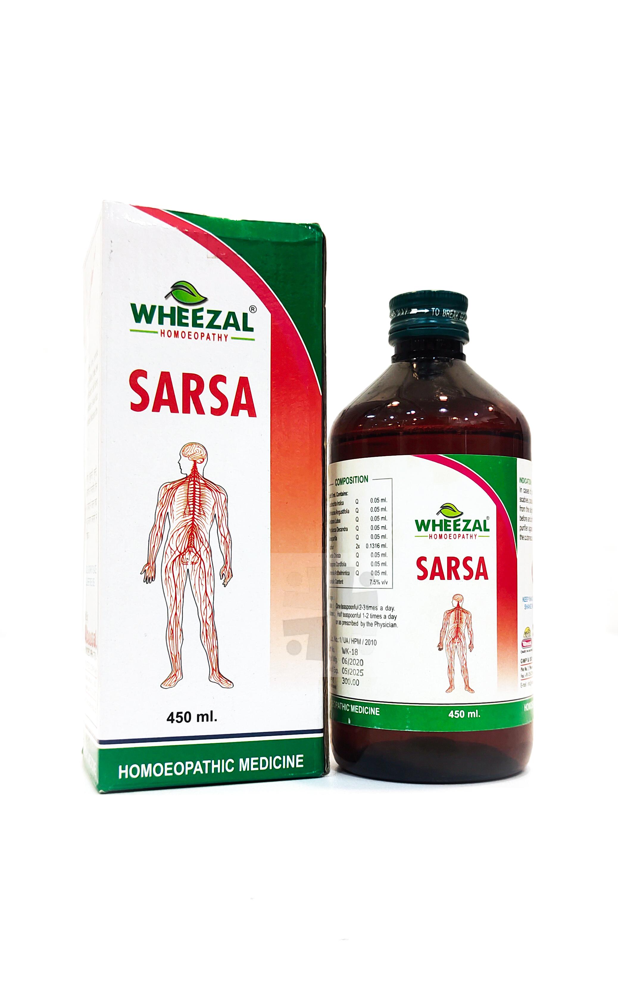 Wheezal Sarsa Syrup 450ml